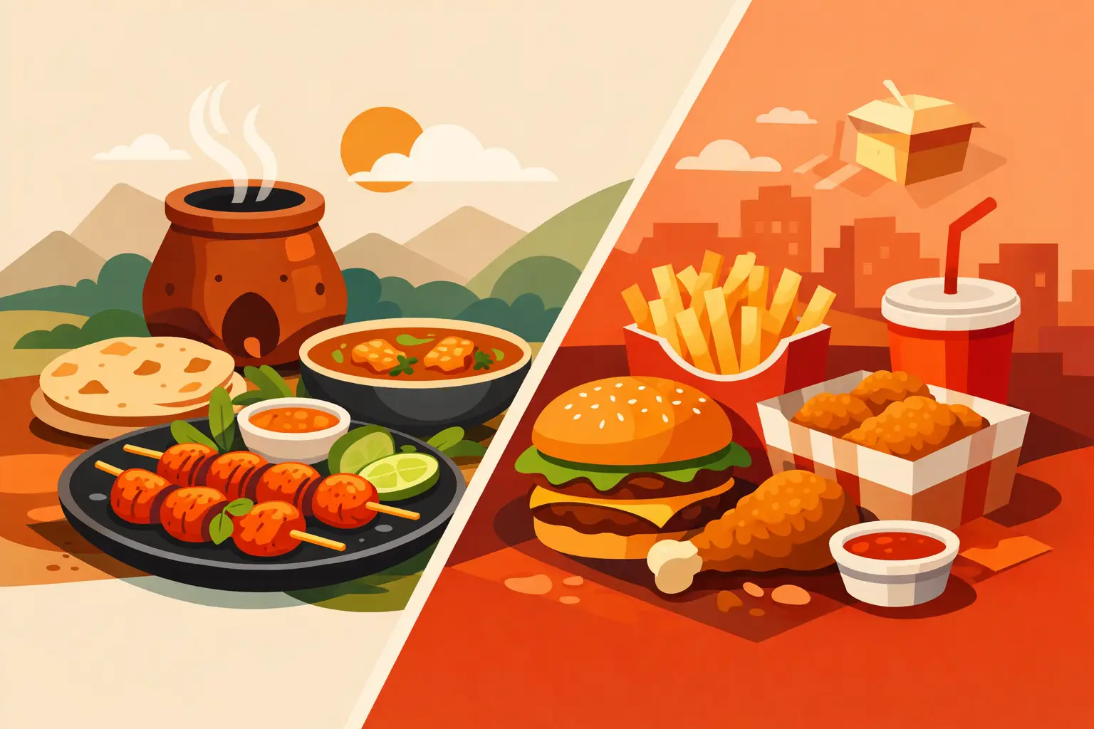 Tandoori Dishes Versus Fried Takeaway