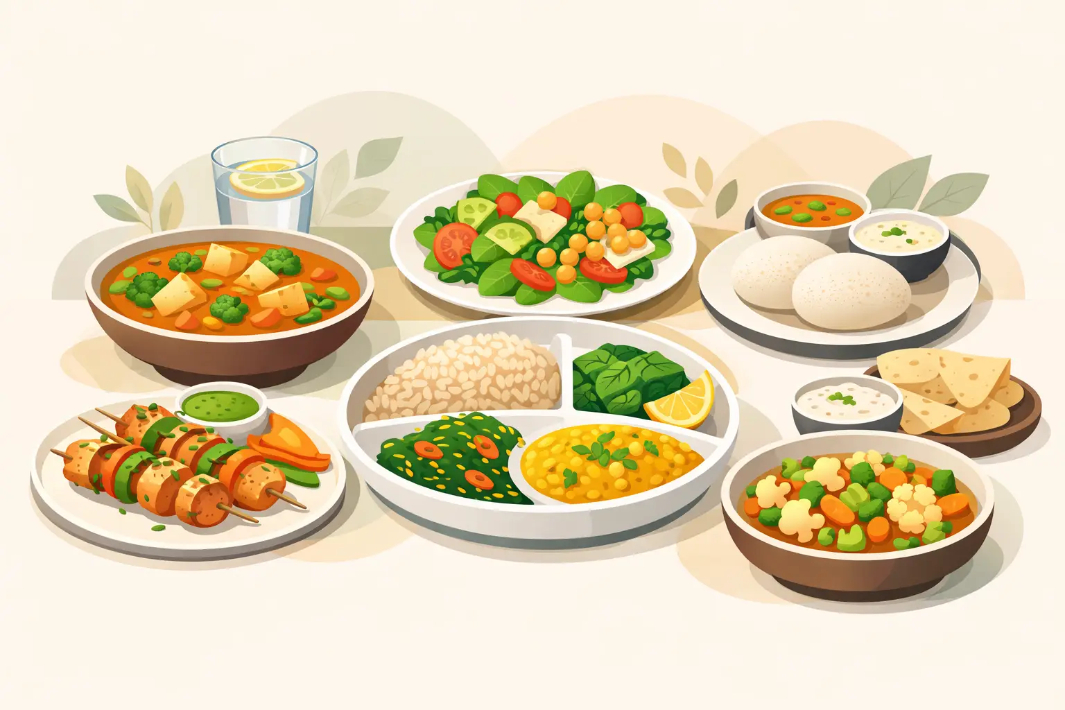 10 Examples of Lighter Indian Meals