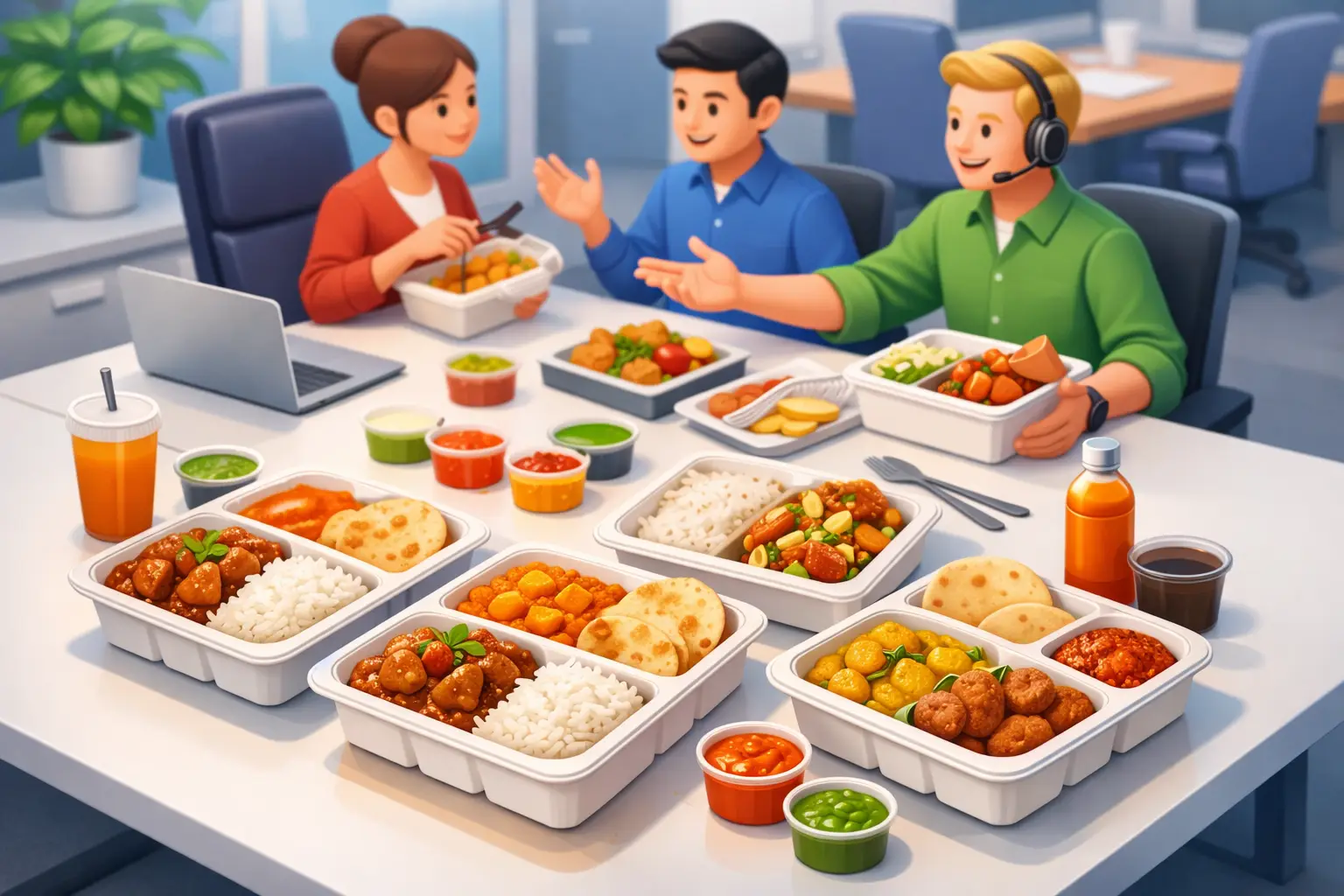 Office Lunch Curry Order Example for Every Team
